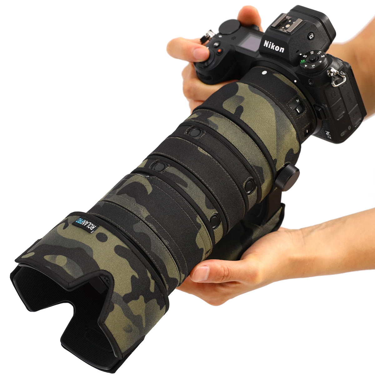 RolanPro Lens Coat for Nikon Z 70-200mm F2.8 VR S II – Waterproof Camo Cover