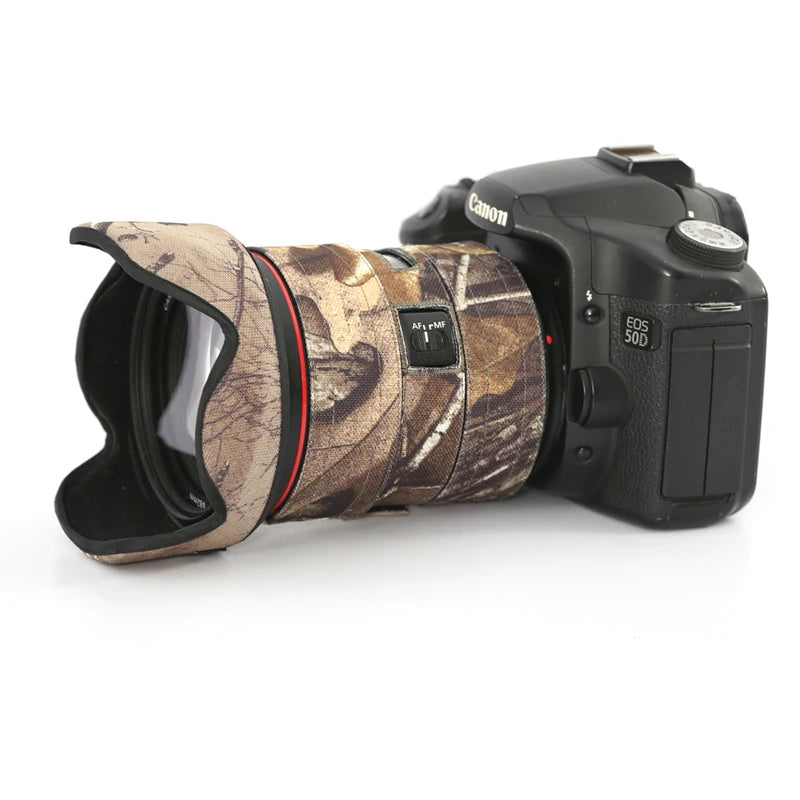 ROLANPRO Lens Camouflage Coat for Canon EF 24-70mm F/2.8L USM Rain Cover Lens Protective Sleeve for 24-70mm F/2.8L II USM