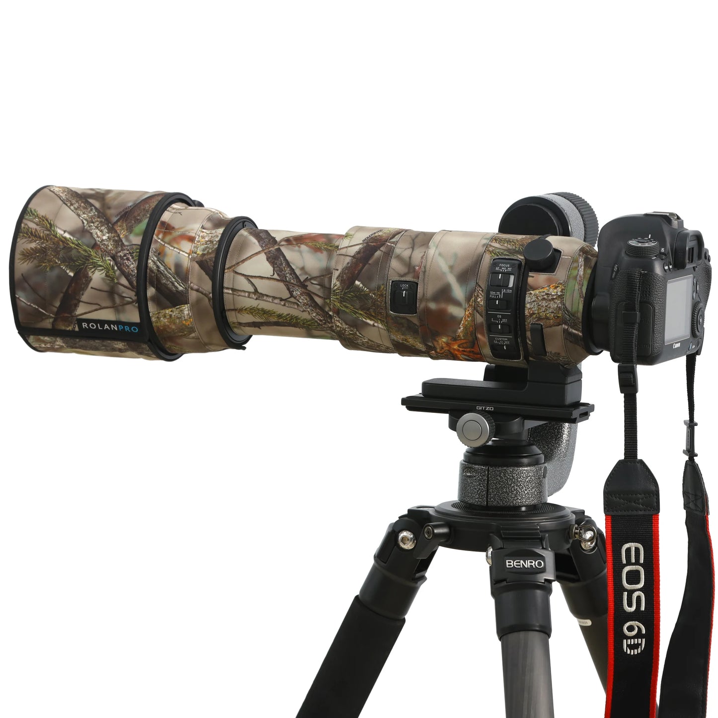 ROLANPRO Waterproof Lens Camo Coat for Sigma 150-600mm F5-6.3 DG OS HSM Sports w Canon or Nikon E-mount Protective Sleeve Case No.23 waterproof