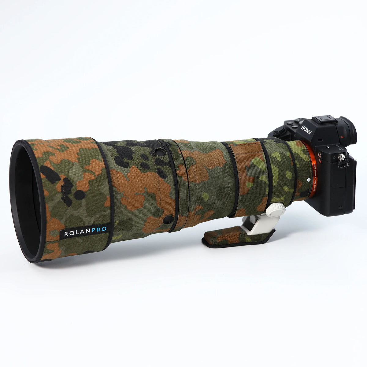 RolanPro Lens Coat for Sony FE 600mm F6.3 GM OSS – Waterproof Camo Cover
