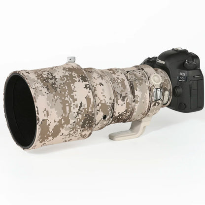 CHASING BIRDS Lens Camouflage Waterproof Coat for CANON EF 200mm F2 L IS USM Rainproof Lens Protective Elastic Cover Brown Grid China Mainland