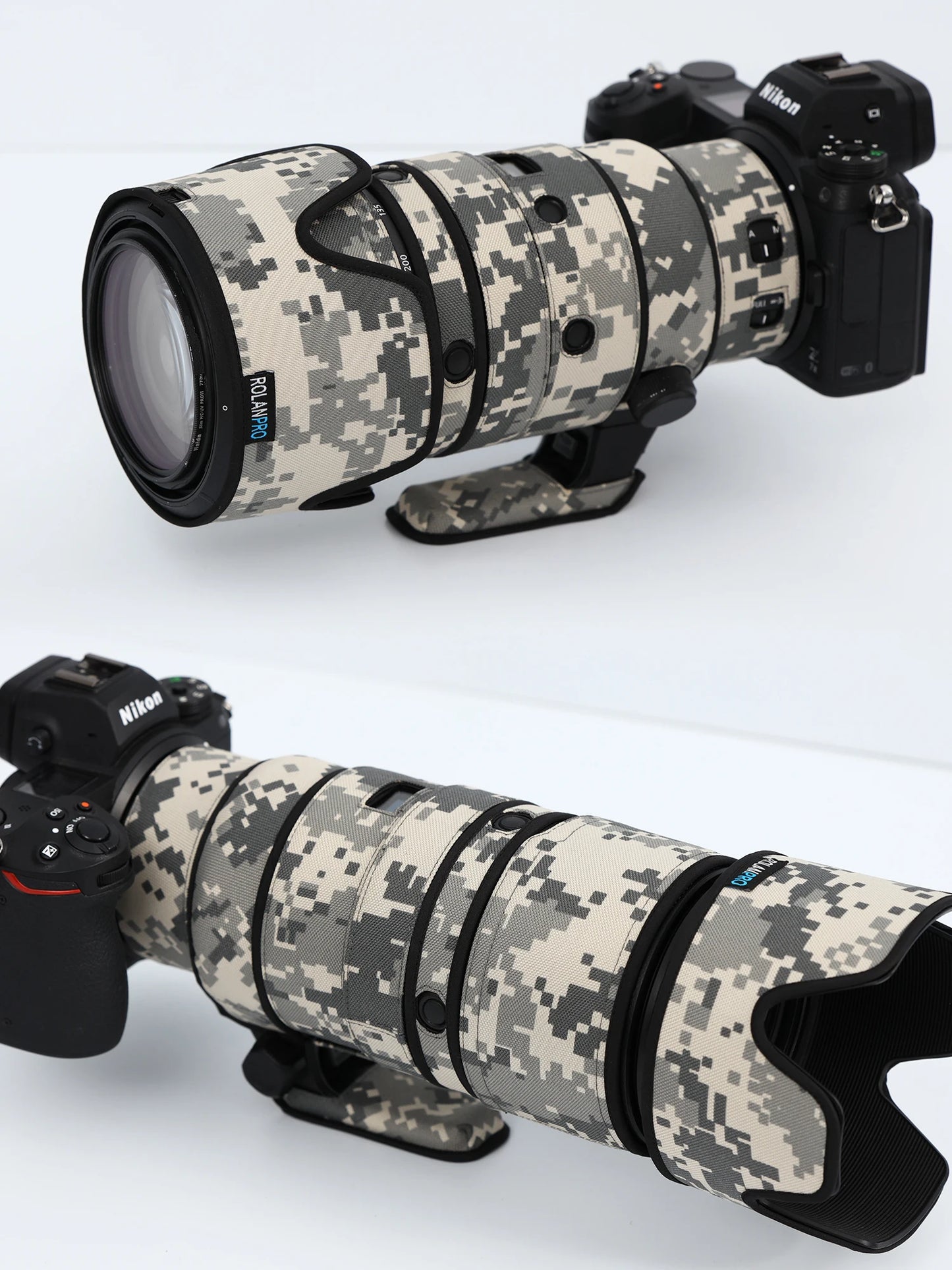 RolanPro Lens Coat for Nikon Z 100-400mm F4.5-5.6 VR S – Waterproof Camo Rain Cover