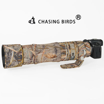 CHASING BIRDS camouflage lens coat for CANON RF 200 800 mm F 6.3-9 IS USM elastic waterproof and rainproof lens protective cover