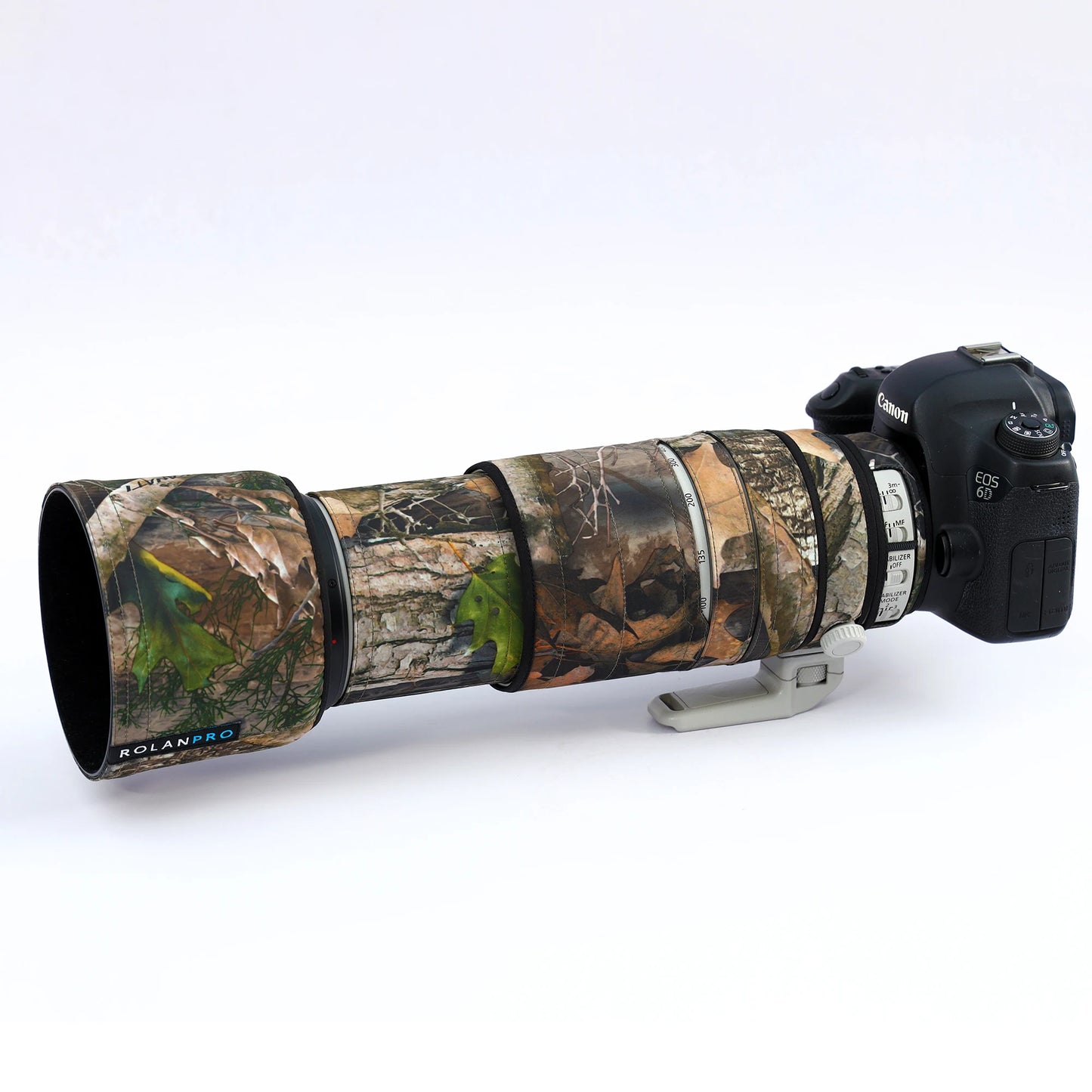 ROLANPRO Lens Camouflage Coat for Canon EF 100-400mm f4.5-5.6 L IS II USM Lens Protective Cover Guns Case Photography Backpack