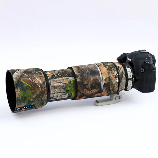 ROLANPRO Lens Camouflage Coat for Canon EF 100-400mm f4.5-5.6 L IS II USM Lens Protective Cover Guns Case Photography Backpack