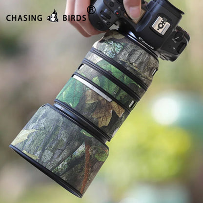 CHASING BIRDS camouflage lens coat for CANON RF 70 200 mm F2.8 L IS USM waterproof and rainproof lens coat protective cover