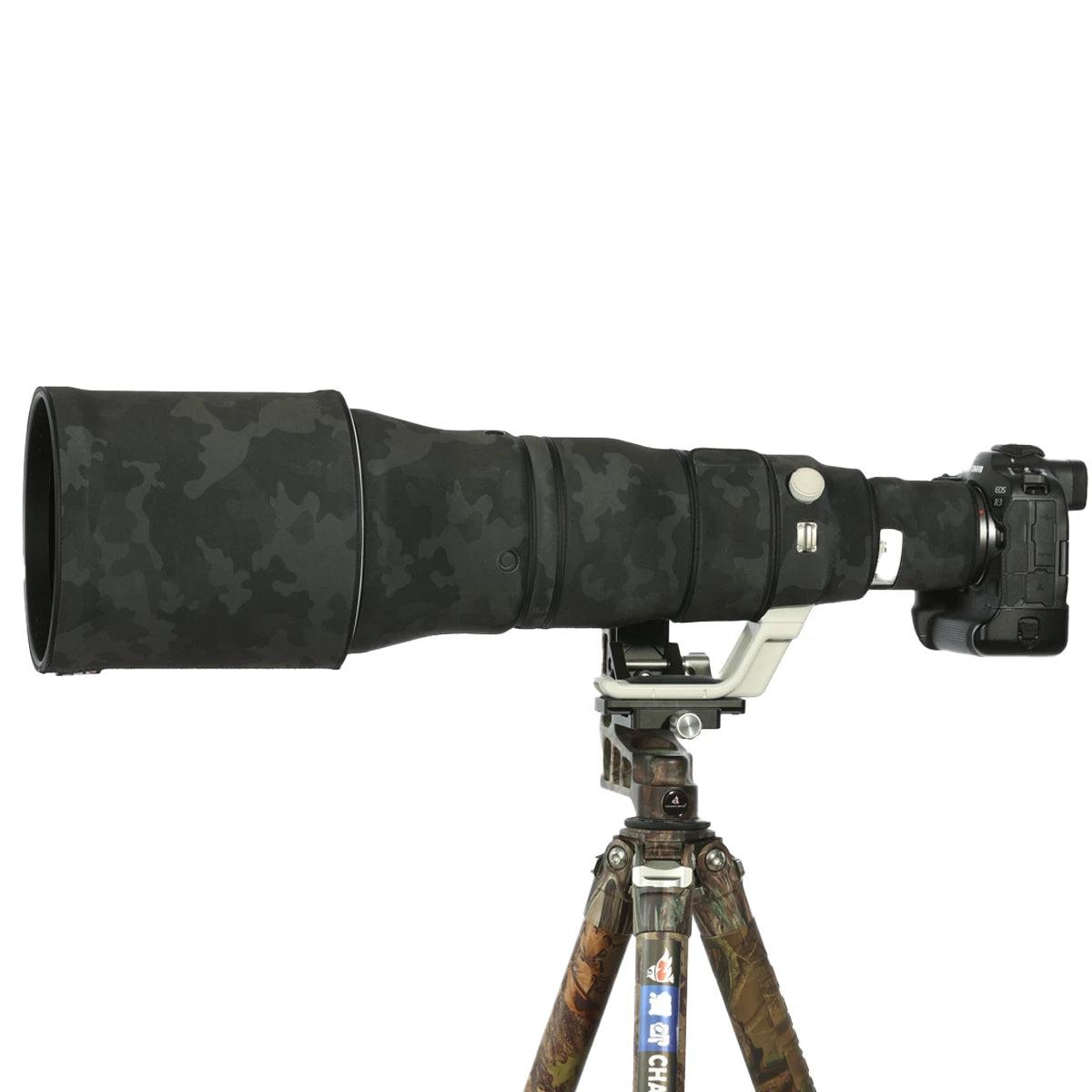 CHASING BIRDS camouflage lens coat for CANON RF 600mm F4 L IS USM waterproof and rainproof lens protective cover canon rf 600mm Shadow Black China Mainland