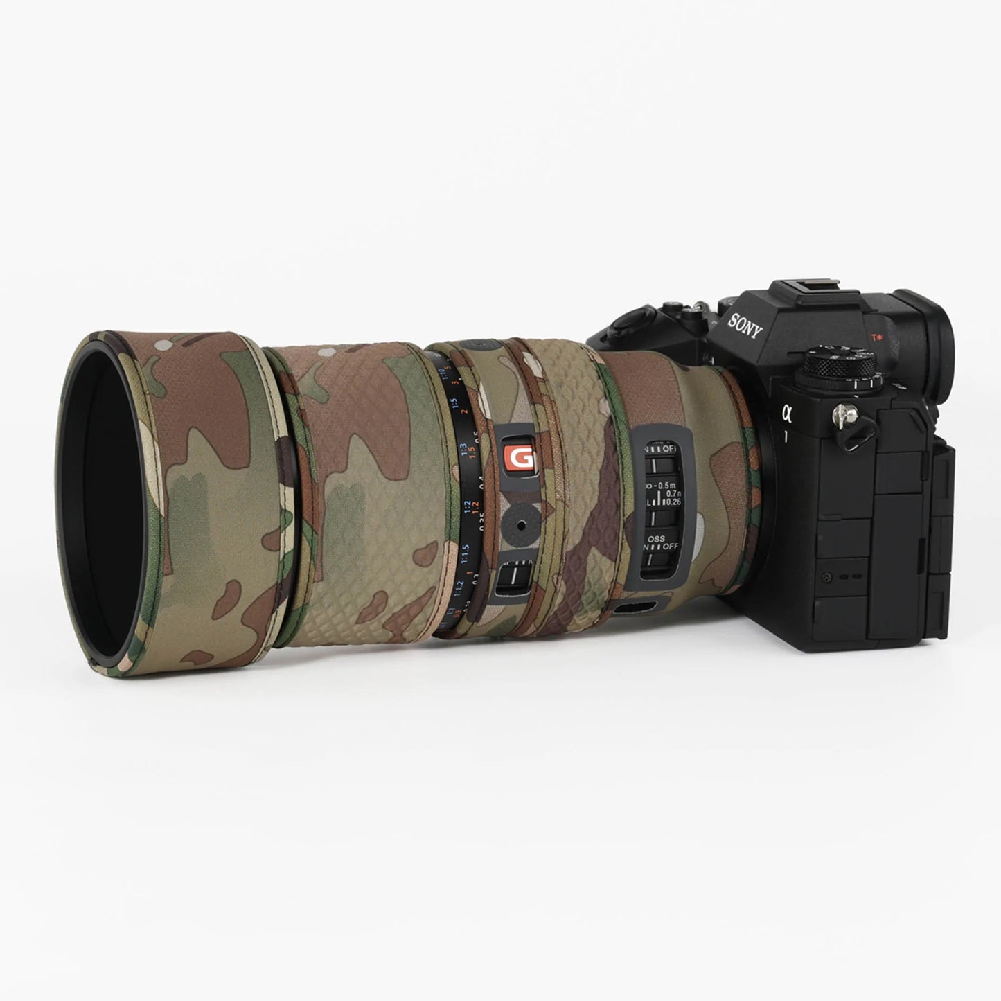 CHASING BIRDS Lens Camouflage Waterproof Coat for SONY FE 100mm F2.8 Macro GM OSS Rainproof Lens Protective Cover Version IV Desert