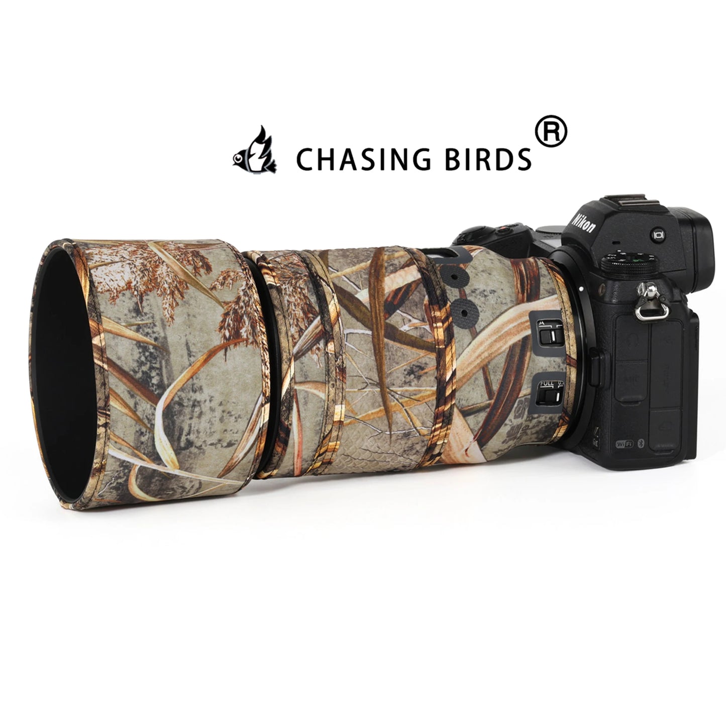 CHASING BIRDS Version IV Lens Camouflage Coat For NIKON Z 105mm F2.8 VR S waterproof and rainproof lens protective cover