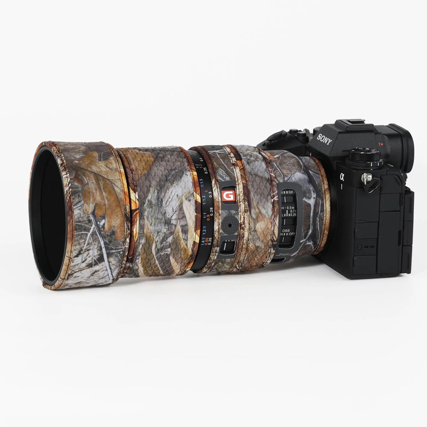 CHASING BIRDS Lens Camouflage Waterproof Coat for SONY FE 100mm F2.8 Macro GM OSS Rainproof Lens Protective Cover Version IV Forest