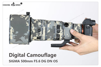 CHASING BIRDS camouflage lens coat for SIGMA 500 mm F5.6 DG DN OS waterproof and rainproof lens protective cover for E mount Digital China Mainland