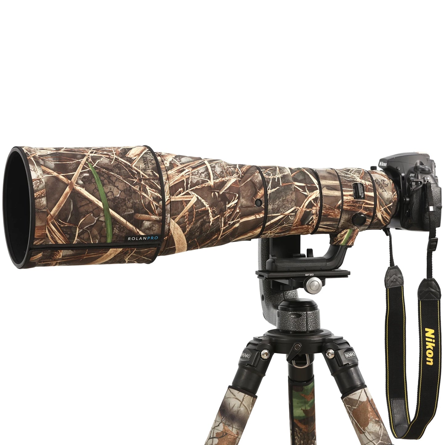 ROLANPRO Waterproof Lens Camo Coat for Nikon AF-S 500mm F/4E FL ED VR Cover Protective Sleeve Case Canon 500 f4e DSRL FOTO Bag No.9d Waterprof China Mainland