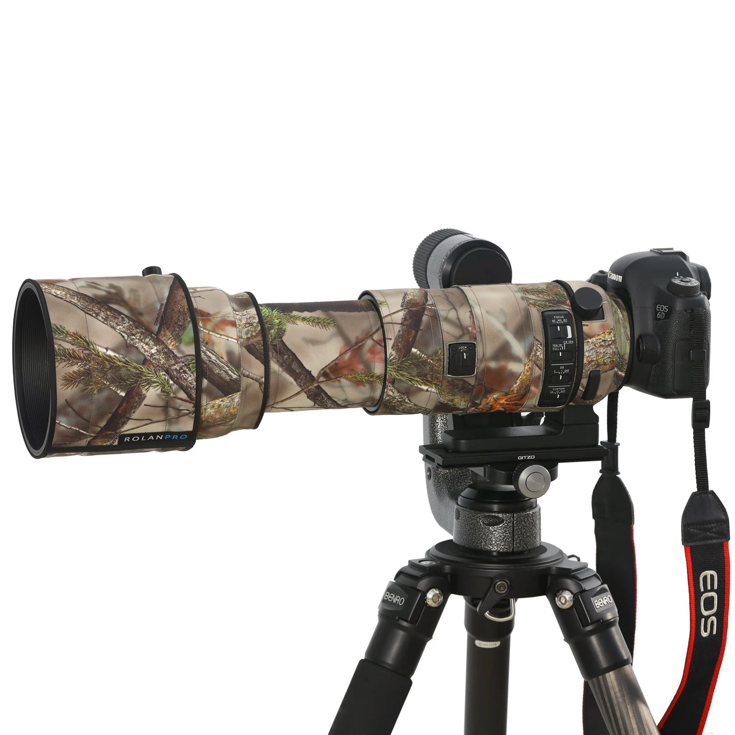 ROLANPRO Waterproof Lens Camo Coat for Sigma 150-600mm F5-6.3 DG OS HSM Sports w Canon or Nikon E-mount Protective Sleeve Case No.20 waterproof