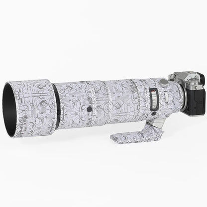 CHASING BIRDS Lens Camouflage Coat for Fujifilm 150-600mm F5.6-8 R waterproof and rainproof lens protective cover fuji 150600 Electric White
