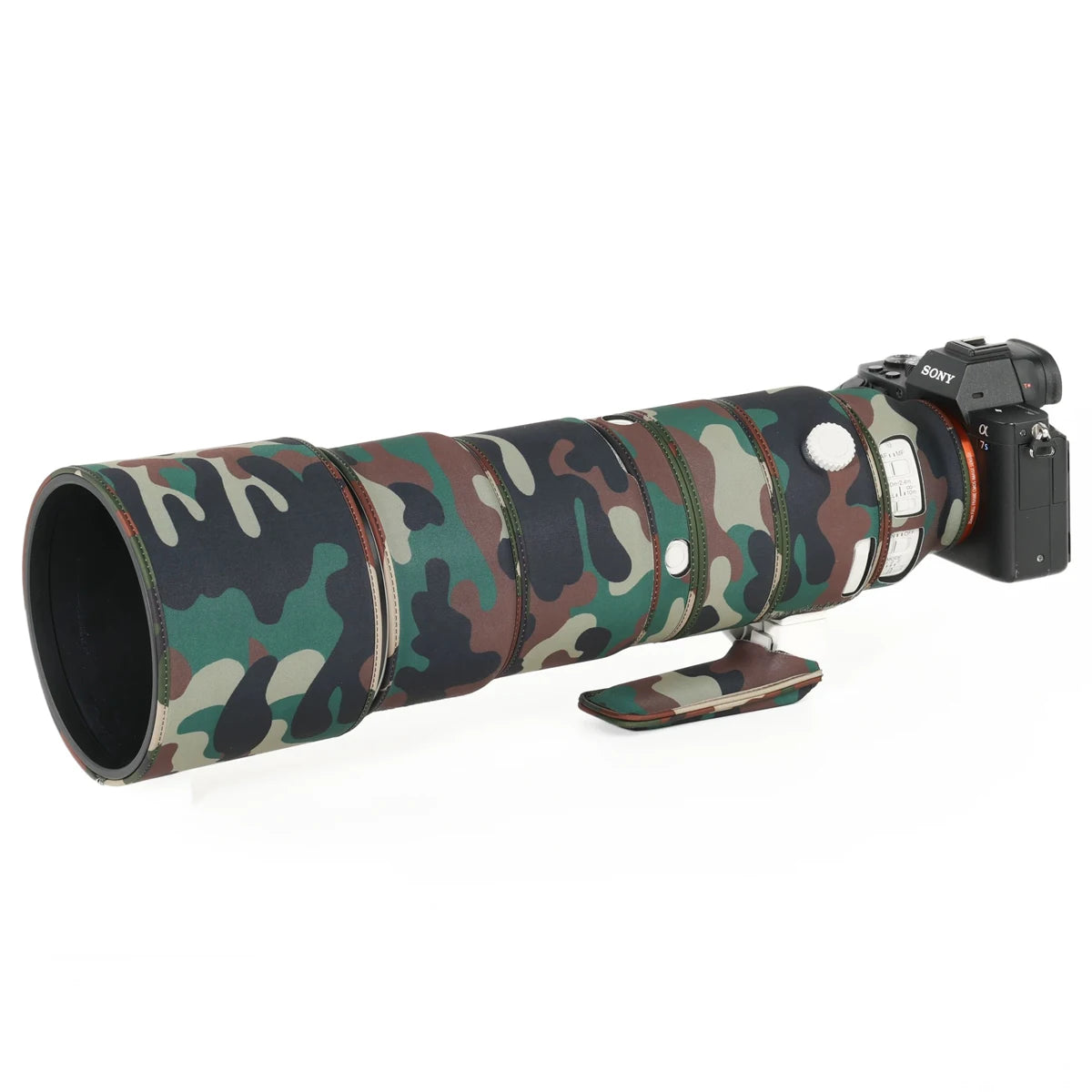 CHASING BIRDS Camouflage Waterproof Lens Coat for Sony FE 200-600mm F5.6-6.3 G OSS Rainproof Lens Protective Cover SEL 200600 Military Green
