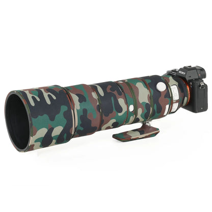 CHASING BIRDS Camouflage Waterproof Lens Coat for Sony FE 200-600mm F5.6-6.3 G OSS Rainproof Lens Protective Cover SEL 200600 Military Green