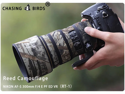 CHASING BIRDS camouflage lens coat for NIKON AF-S 300mm F4 E PF ED VR waterproof and rainproof lens protective cover nikon 300 Reed RT-1 China Mainland