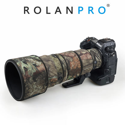 ROLANPRO Waterproof Lens Camo Coat for Nikon Z 400mm f4.5 VR S Rain Cover Lens Protective Cover Z400 F/4.5 Rain Cover Guns Case