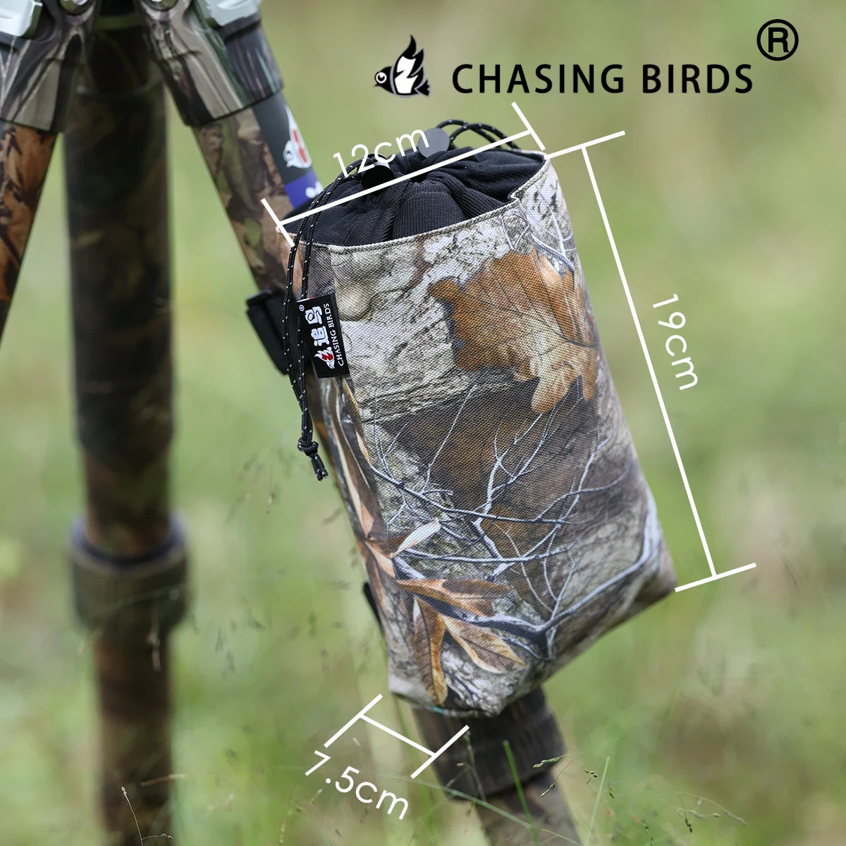 CHASING BIRDS Waterproof Camouflage Tripod Hanging Portable Bag Tripod Mobile Bag Camera Storage Bag Photography Outdoor Bag