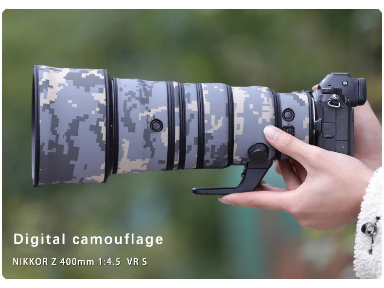 CHASING BIRDS camouflage lens coat for NIKON Z 400mm F/4.5 VR S waterproof and rainproof lens protective cover nikon lens cover Digital China Mainland