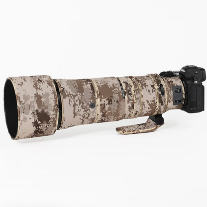 CHASING BIRDS camouflage lens coat for Nikon Z 180-600 mm F 5.6-6.3 VR waterproof and rainproof lens protective cover NIKKOR Brown Grid China Mainland