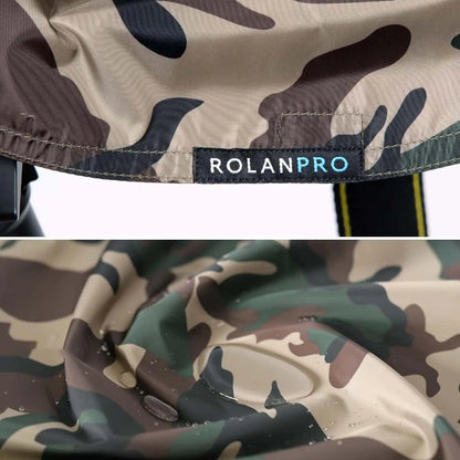 ROLANPRO Rain Cover Raincoat for Telephoto Lens Rain Cover/Lens Raincoat Army Green Camouflage Guns Clothing XL L M S XS XXS