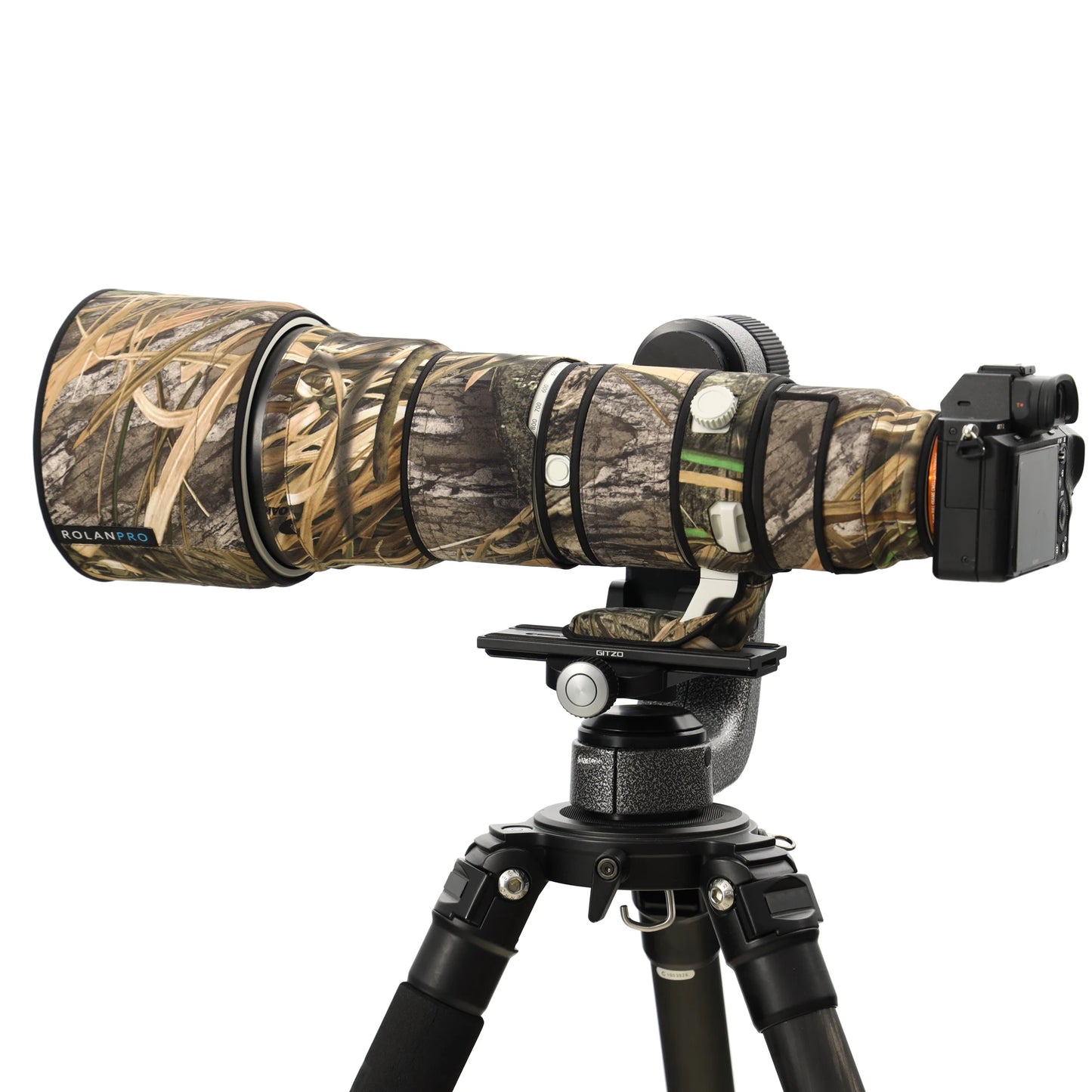 ROLANPRO Camouflage Lens Cover for Sony FE 400-800mm F6.3-8 G OSS SEL400800G Waterproof Rainproof Lens Protective Coat Guns Case No.49 Waterproof China Mainland