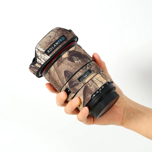 ROLANPRO Lens Camouflage Coat for Canon EF 16-35mm f4 L IS USM Rain Cover Lens Protective Sleeve Guns Case Photography Clothing