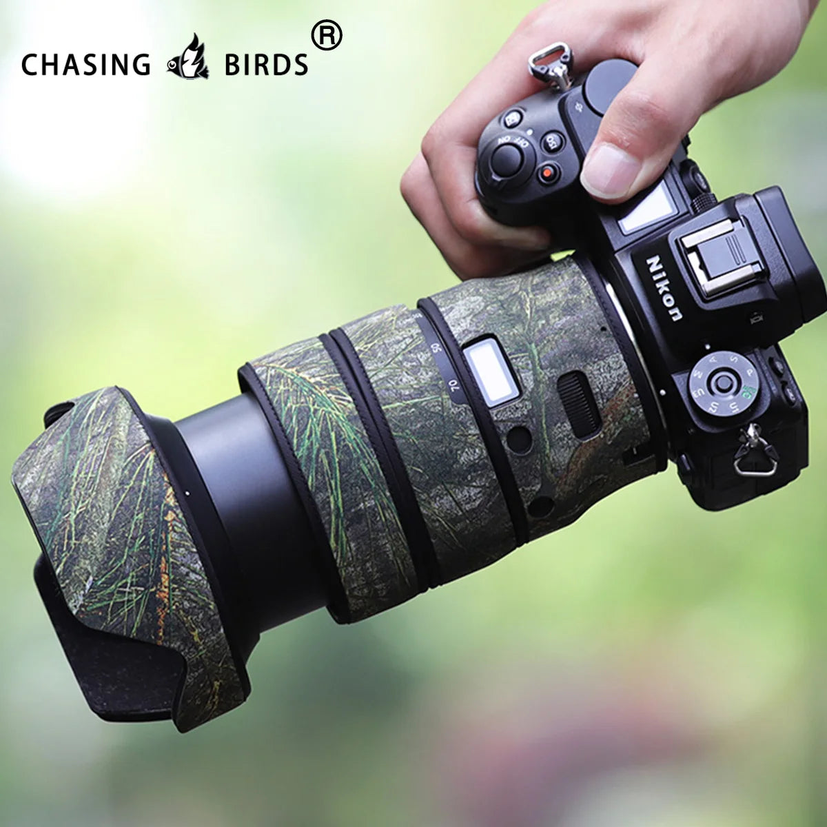 CHASING BIRDS camouflage lens coat for NIKON Z 24-70mm F2.8 S waterproof and rainproof lens protective cover nikon z 2470 f2.8