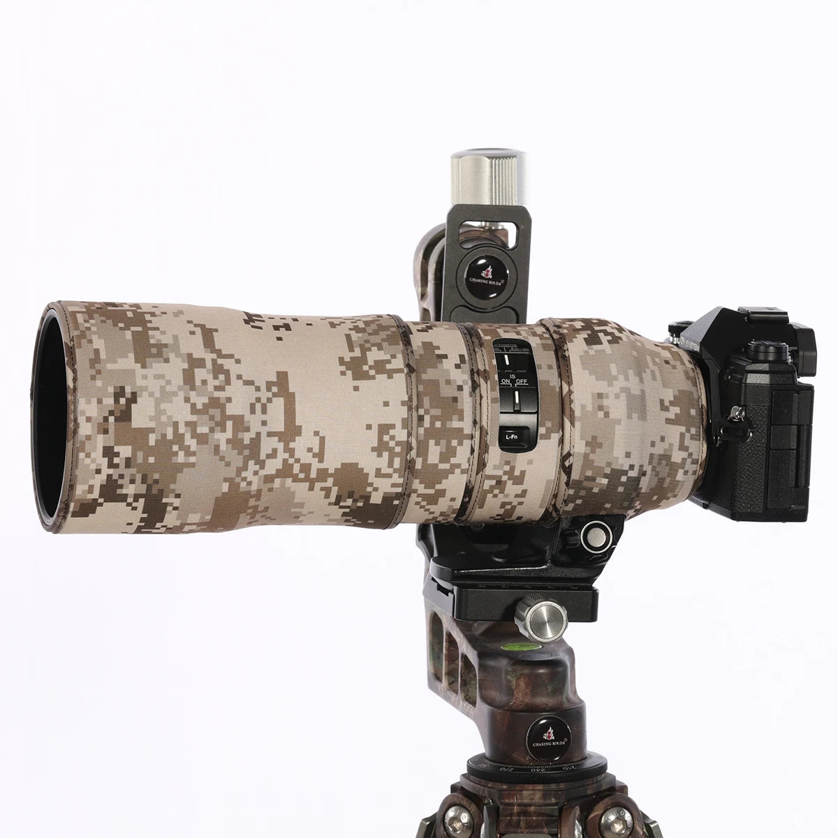 CHASING BIRDS camouflage lens coat for OLYMPUS 300mm F4 Pro waterproof and rainproof lens protective cover olympus 300f4 len Brown Gird