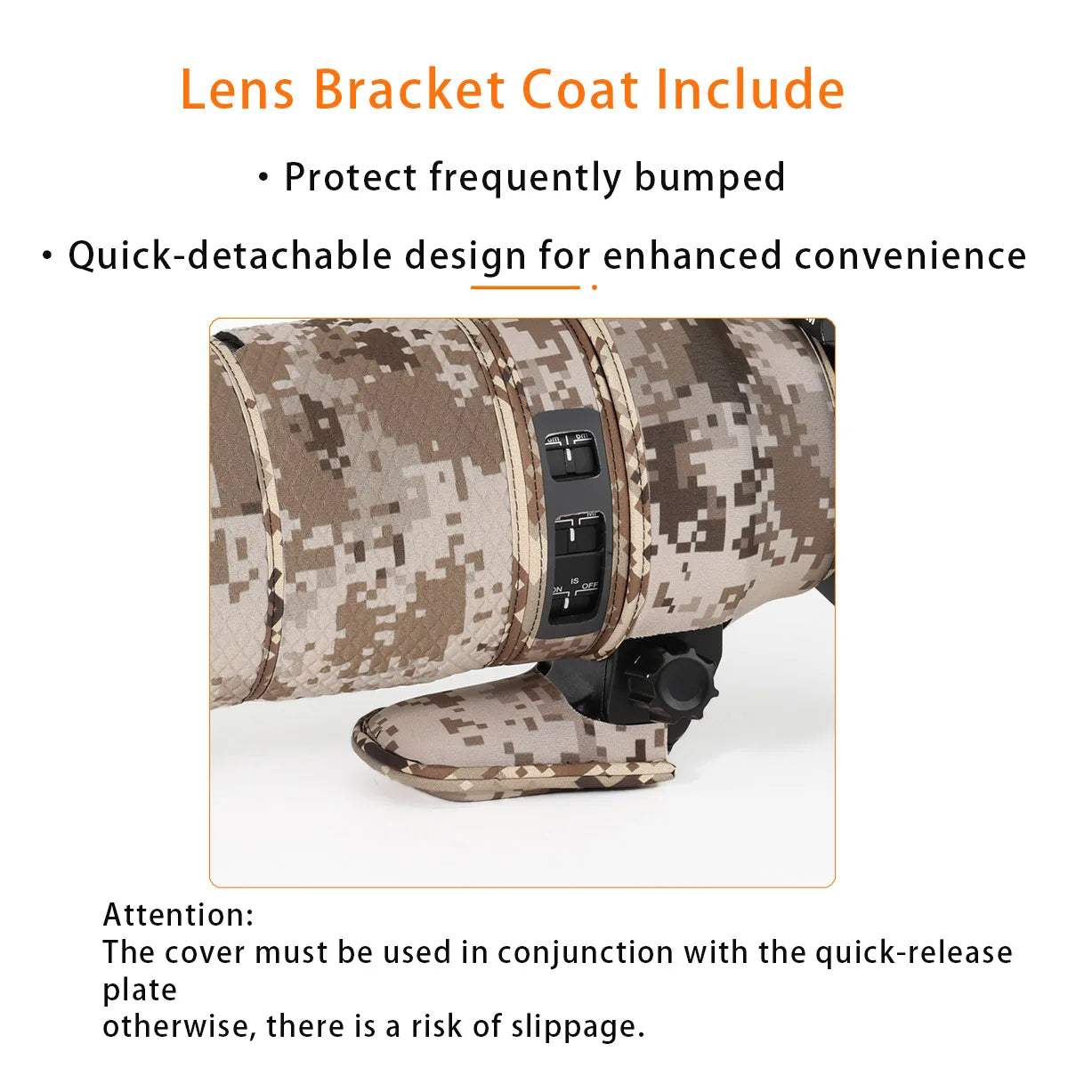 CHASING BIRDS camouflage lens coat for Olympus 100-400mm F5-6.3 IS ED MSC elastic waterproof and rainproof OM 100400 lens cover
