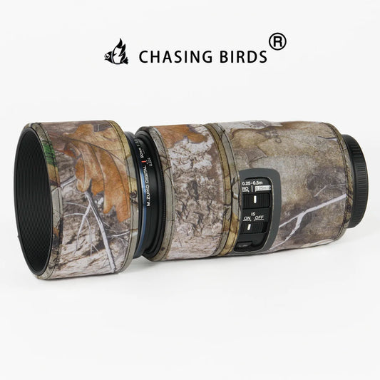 CHASING BIRDS Ver IV Lens Coat for Olympus 90mm F3.5 Macro IS PRO – Waterproof Camo Cover