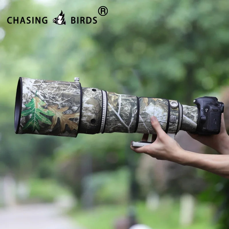 CHASING BIRDS Lens Coat for Canon EF 500mm F4L IS USM – Waterproof Camo Cover