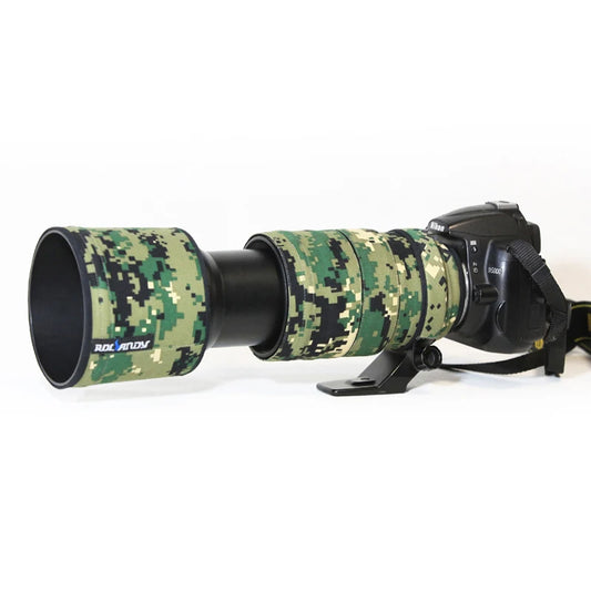 ROLANPRO Waterproof Lens Camouflage Coat for Nikon AF 80-400mm F/4.5-5.6D ED VR Cover Case Lens Protective Sleeve Rain Cover China Mainland