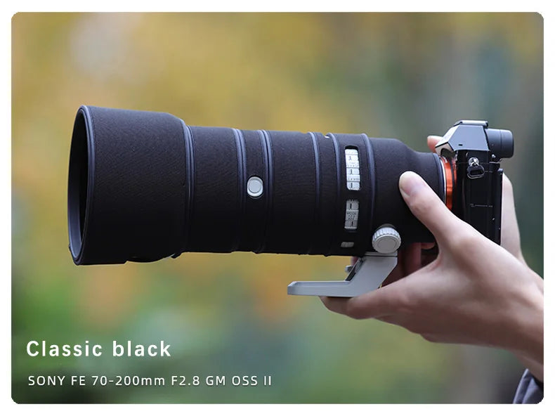 CHASING BIRDS Ver.IV Lens Camouflage Coat for SONY FE 70-200 mm F2.8 GM OSS II waterproof and rainproof lens protective cover Classic black China Mainland