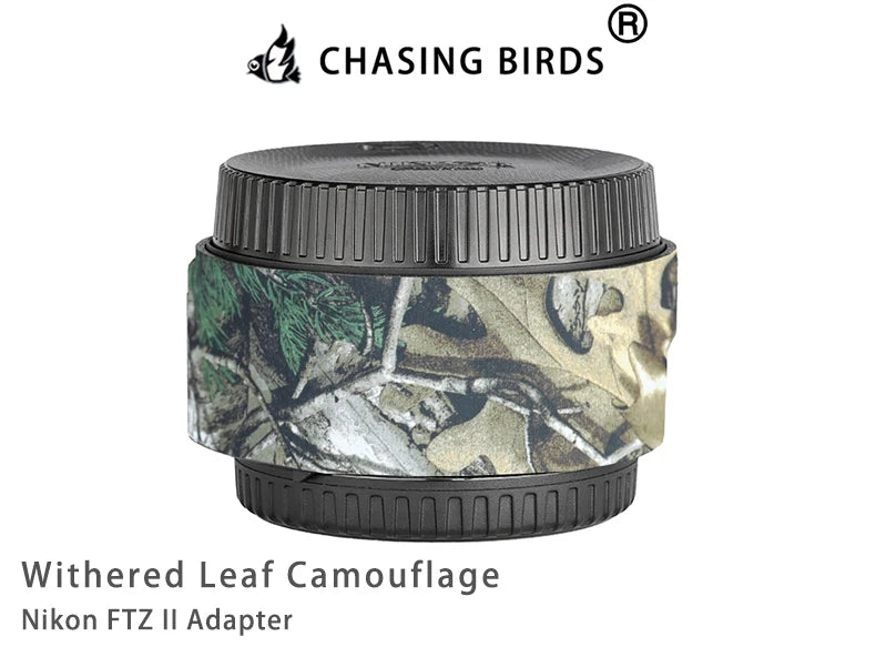 CHASING BIRDS Camouflage Waterproof Protective Coat for Nikon FTZ II Adapter rainproof cover Withered Leaf China Mainland