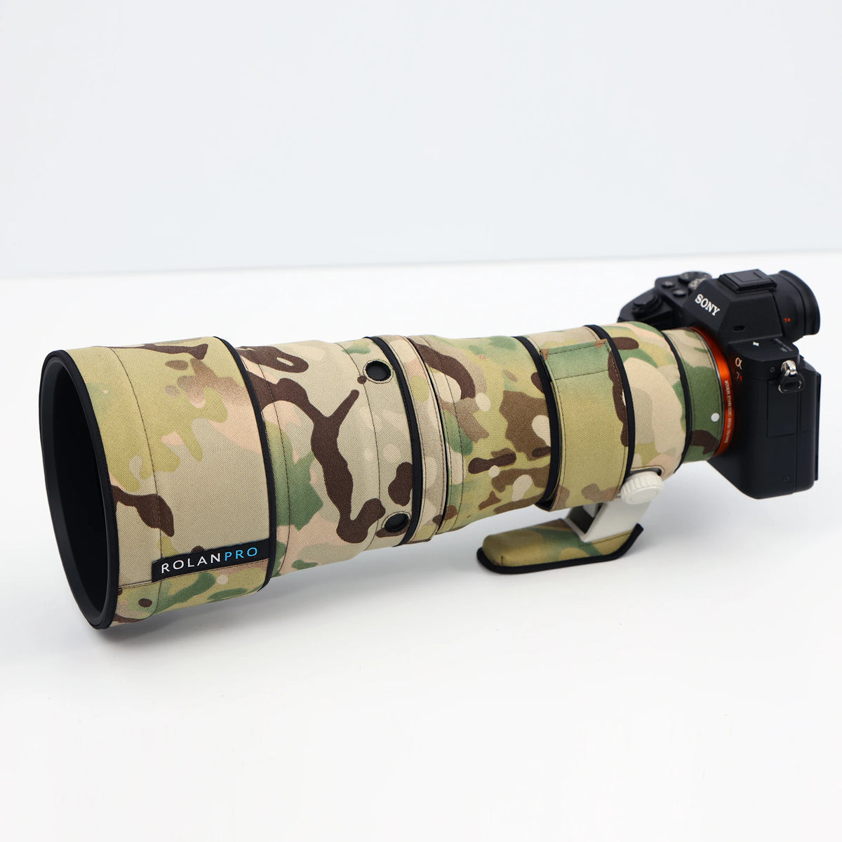 RolanPro Lens Coat for Sony FE 600mm F6.3 GM OSS – Waterproof Camo Cover